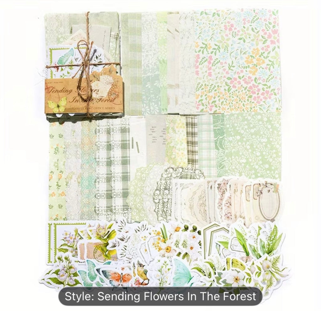 Sending flowers in the forest stationary