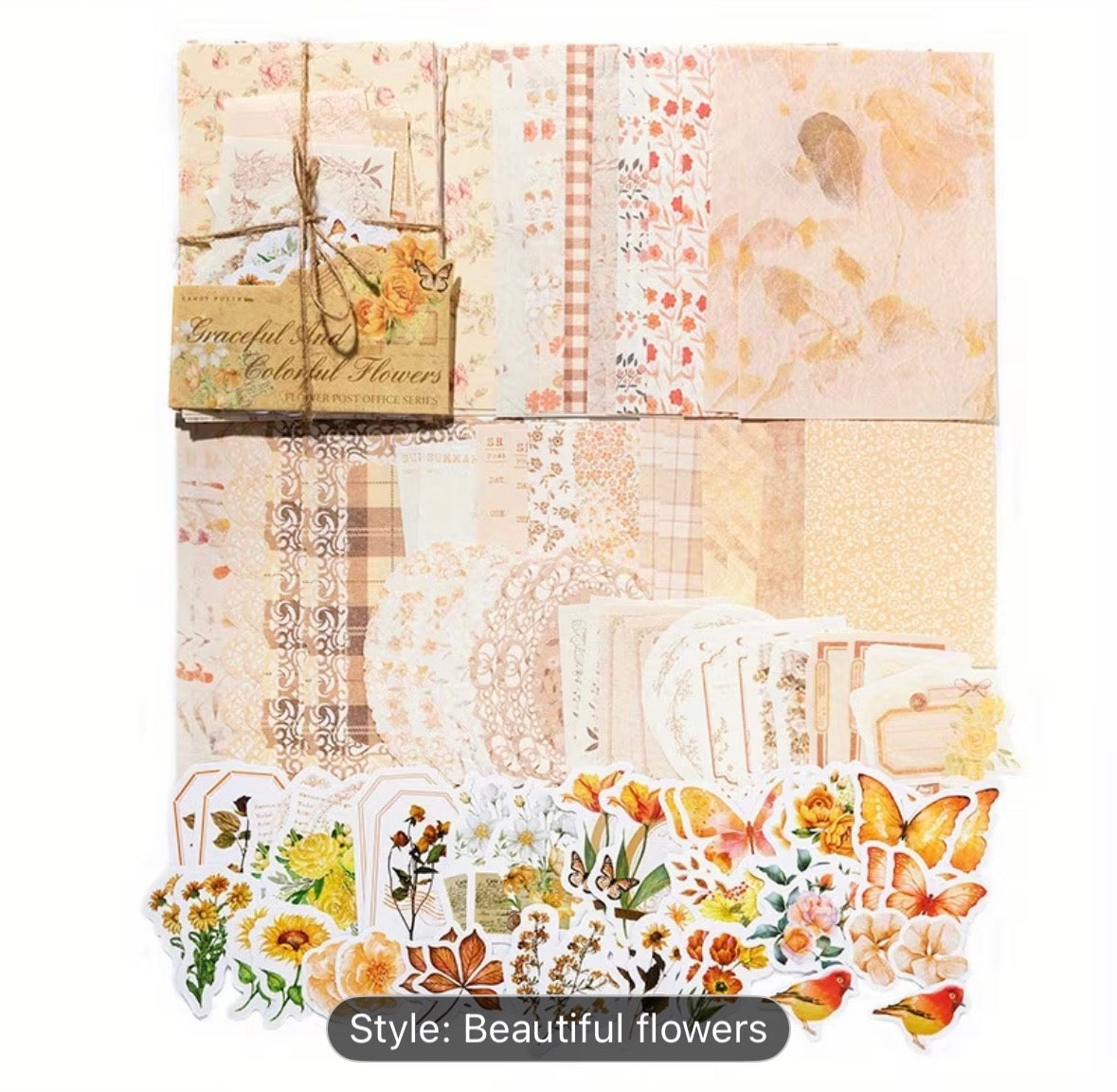 Beautiful flowers stationary