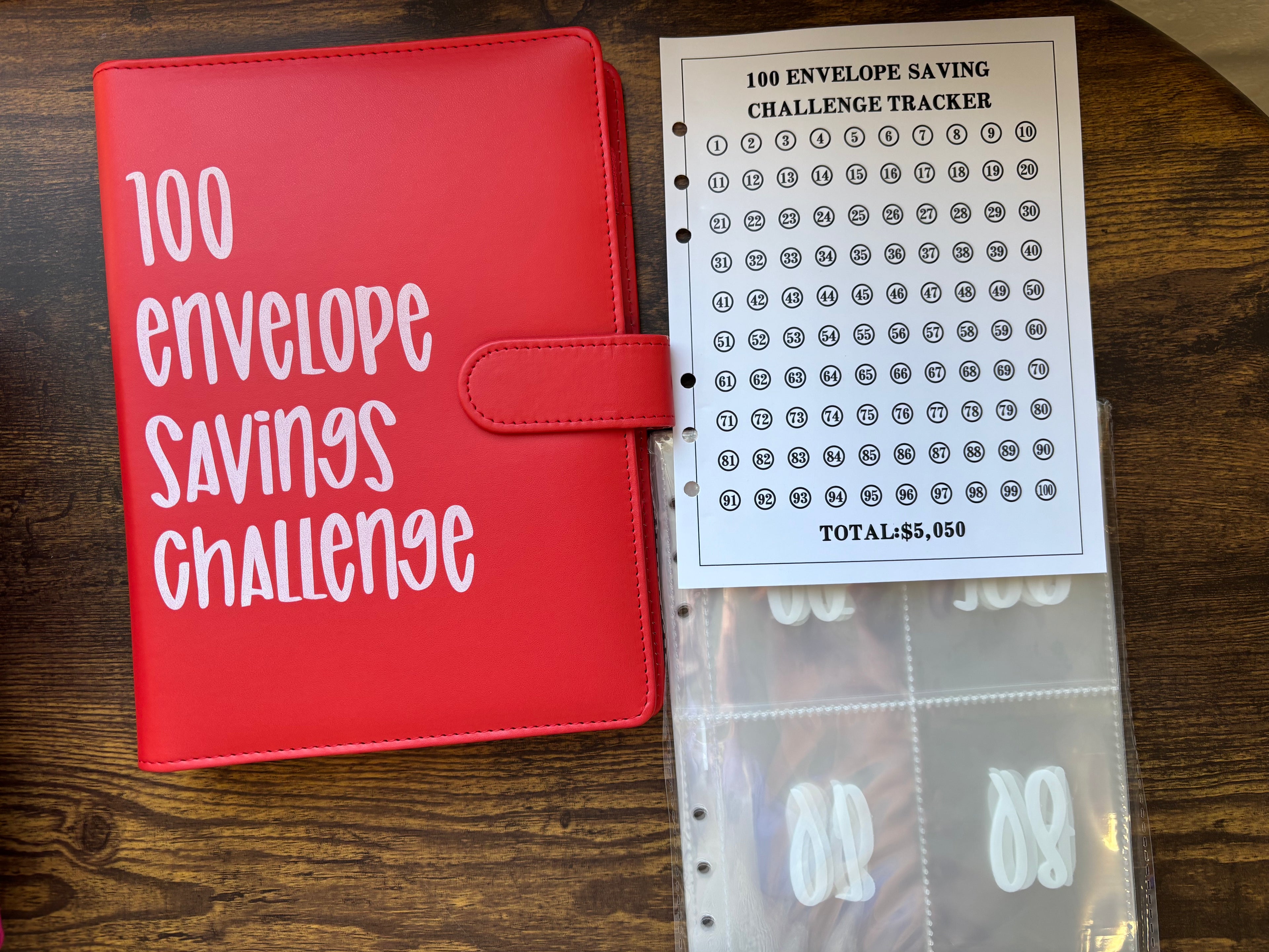 100 day challenge savings book