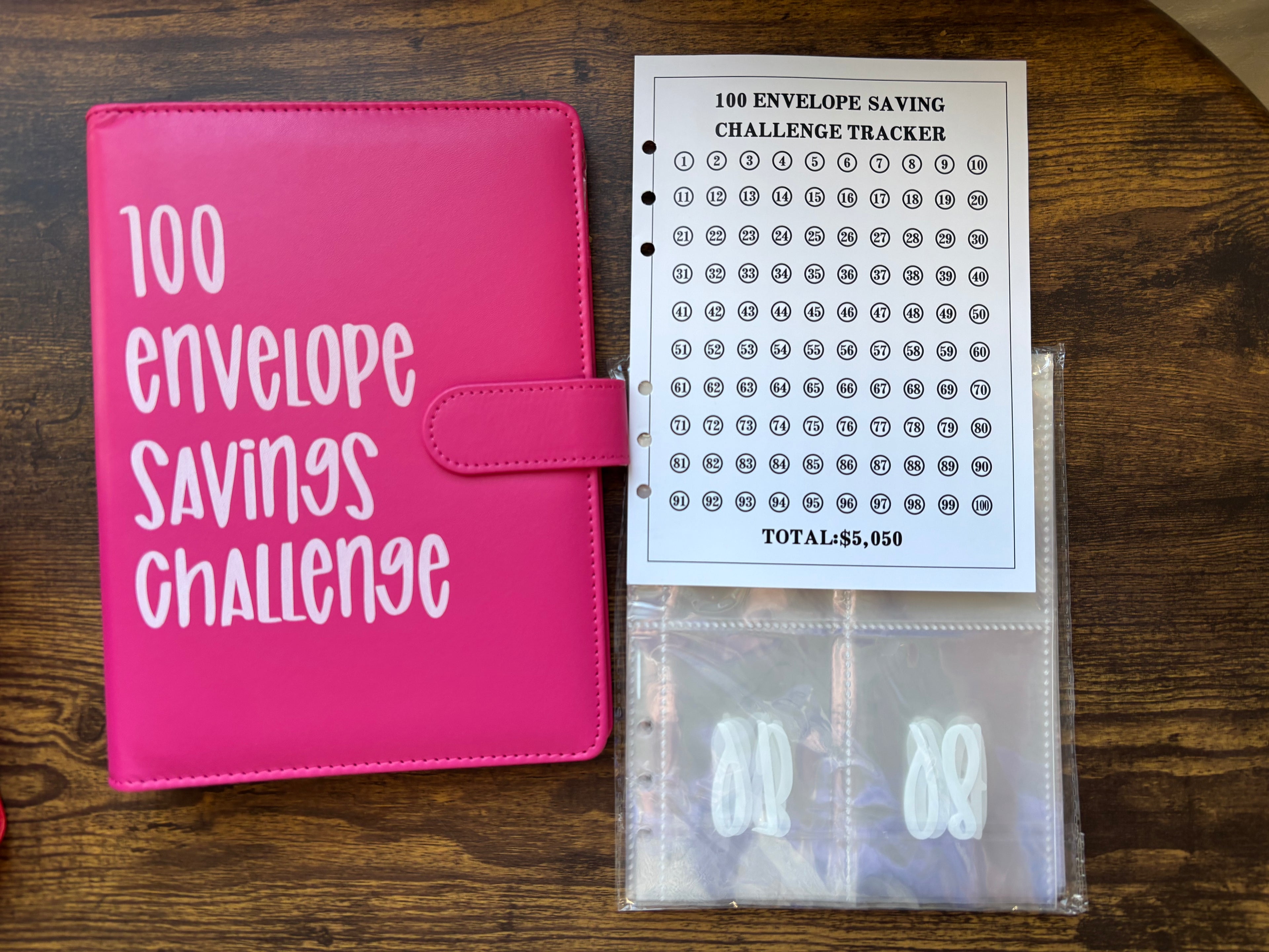 100 day challenge savings book