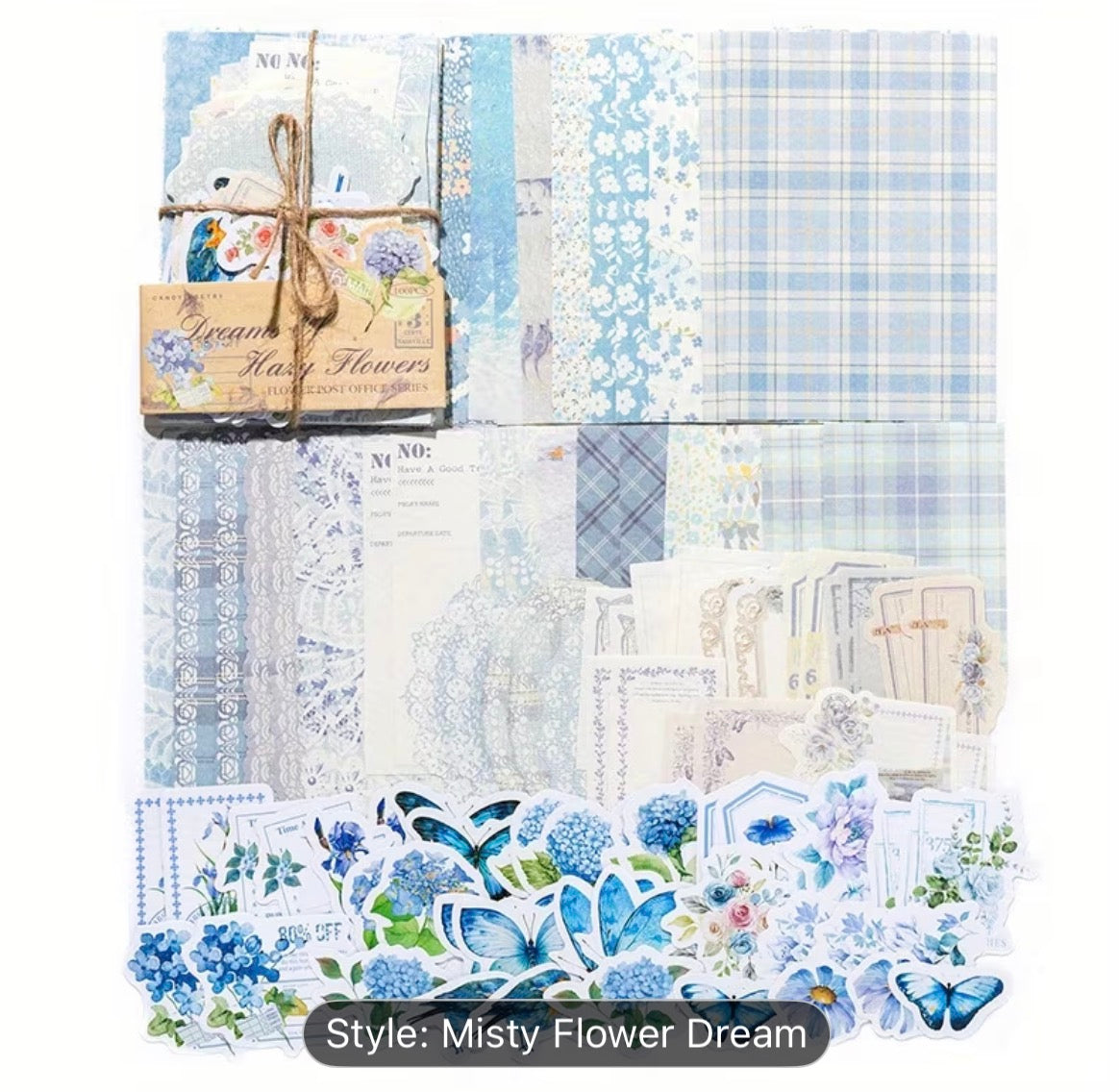 Misty flowers dream stationary