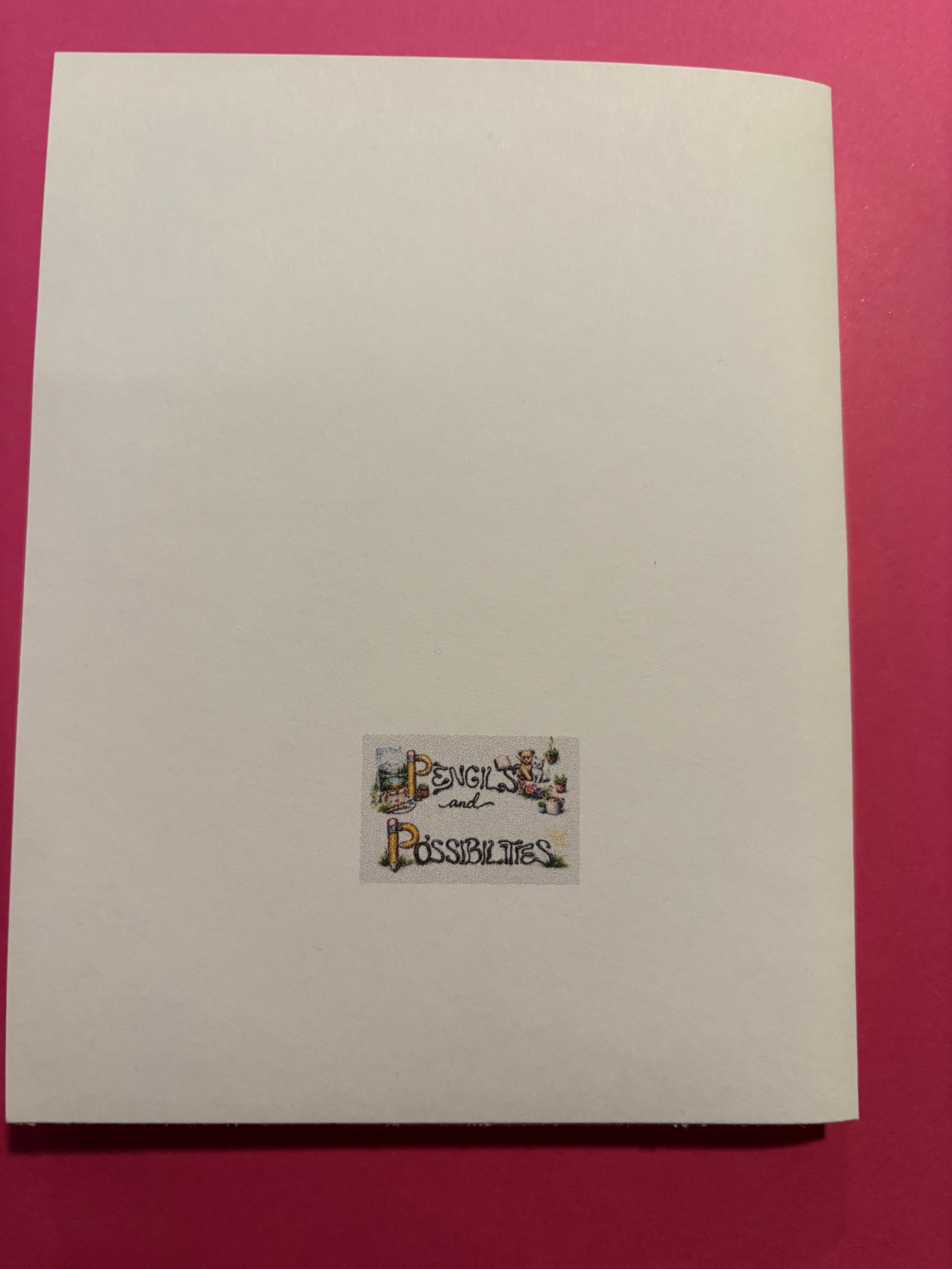 Vintage custom made greeting card