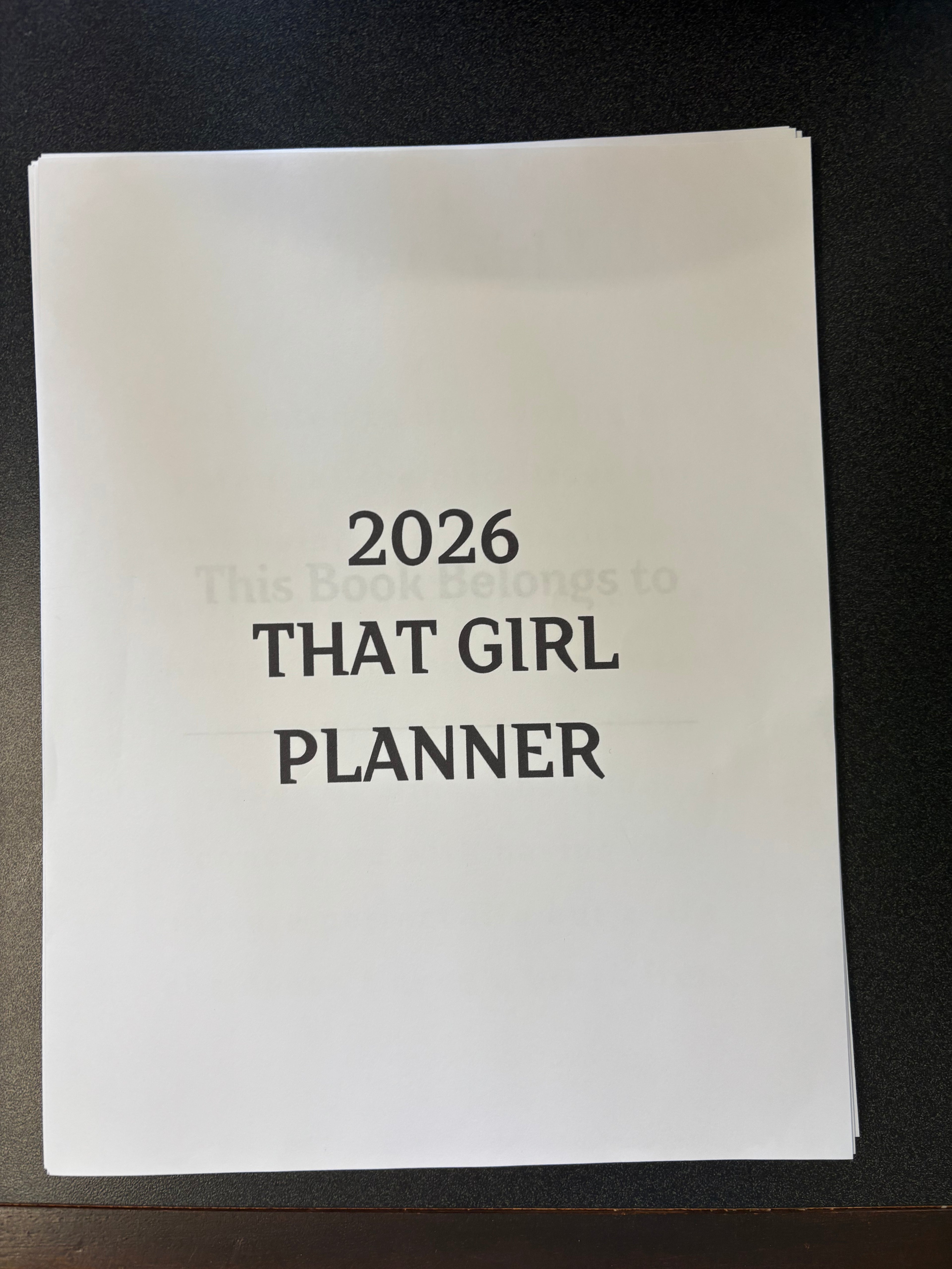 That girl planner binded